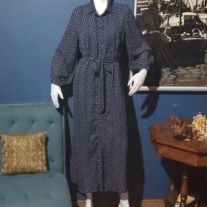 Vintage shirt navy dress.